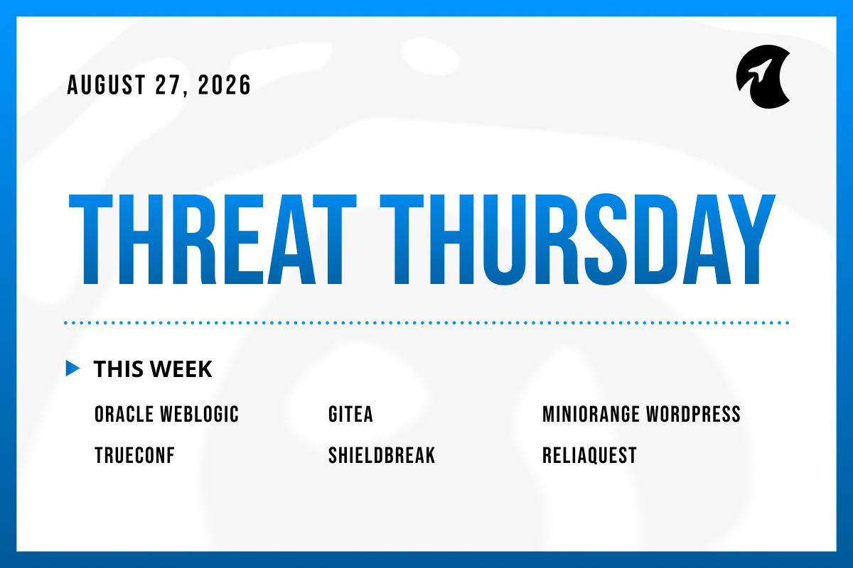 Threat Thursday: August 27th, 2026