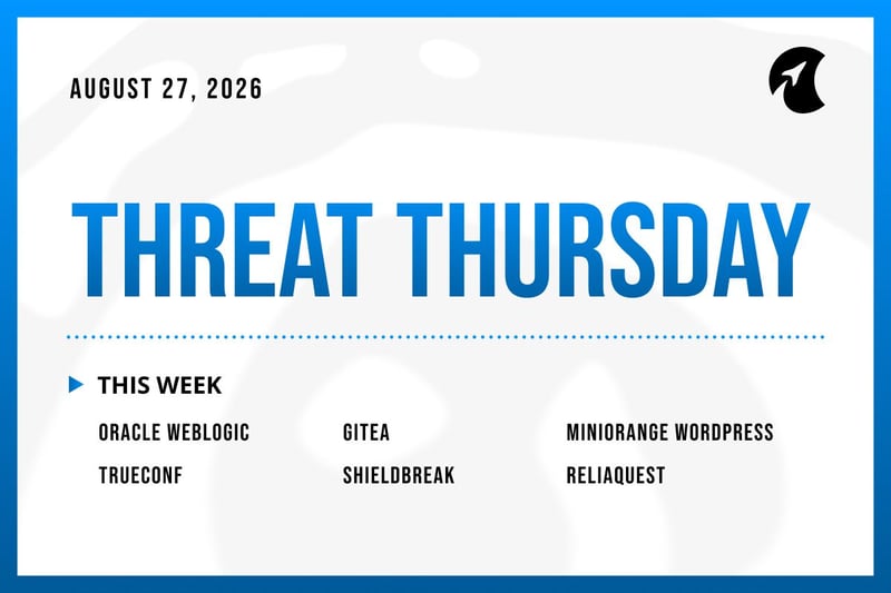 Threat Thursday: August 27th, 2026