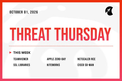 Threat Thursday: October 1st, 2026