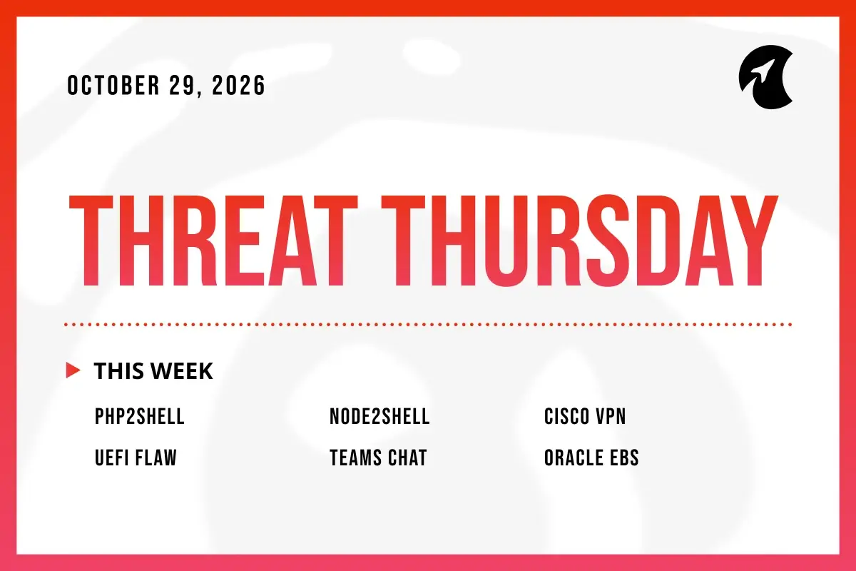 Threat Thursday: October 29th, 2026