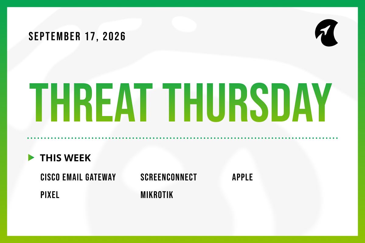 Threat Thursday: September 17th, 2026