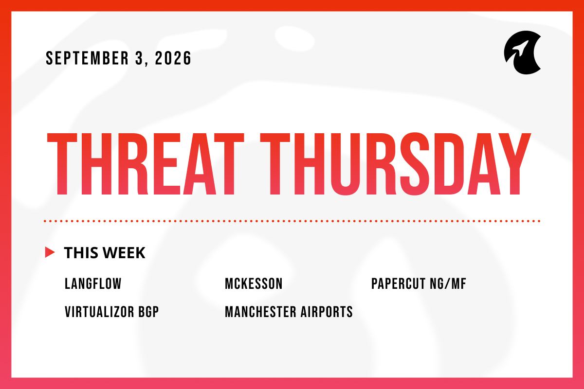 Threat Thursday: September 3rd, 2026