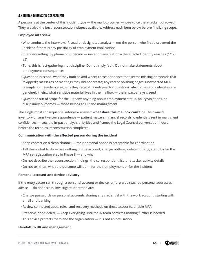 BEC playbook excerpt — page 10 of 12