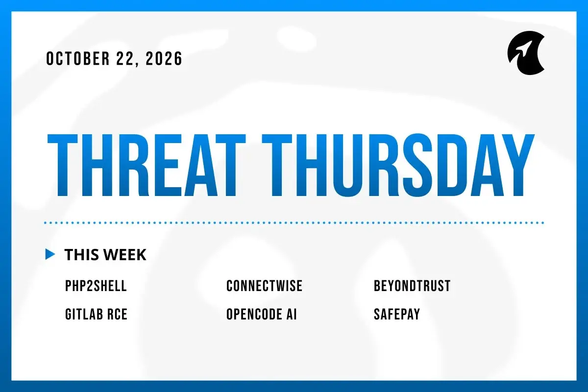 Threat Thursday: October 22nd, 2026