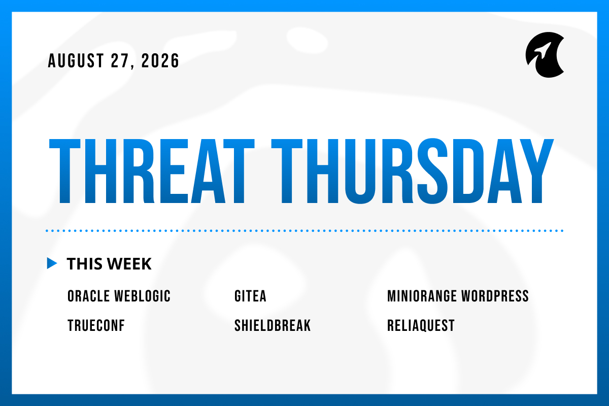 Threat Thursday: August 27th, 2026