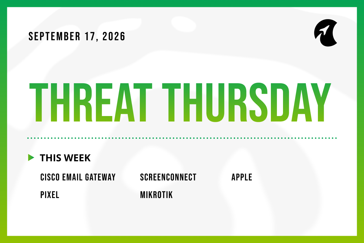 Threat Thursday: September 17th, 2026