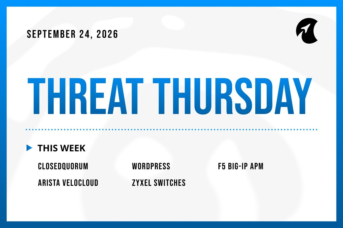 Threat Thursday: September 24th, 2026